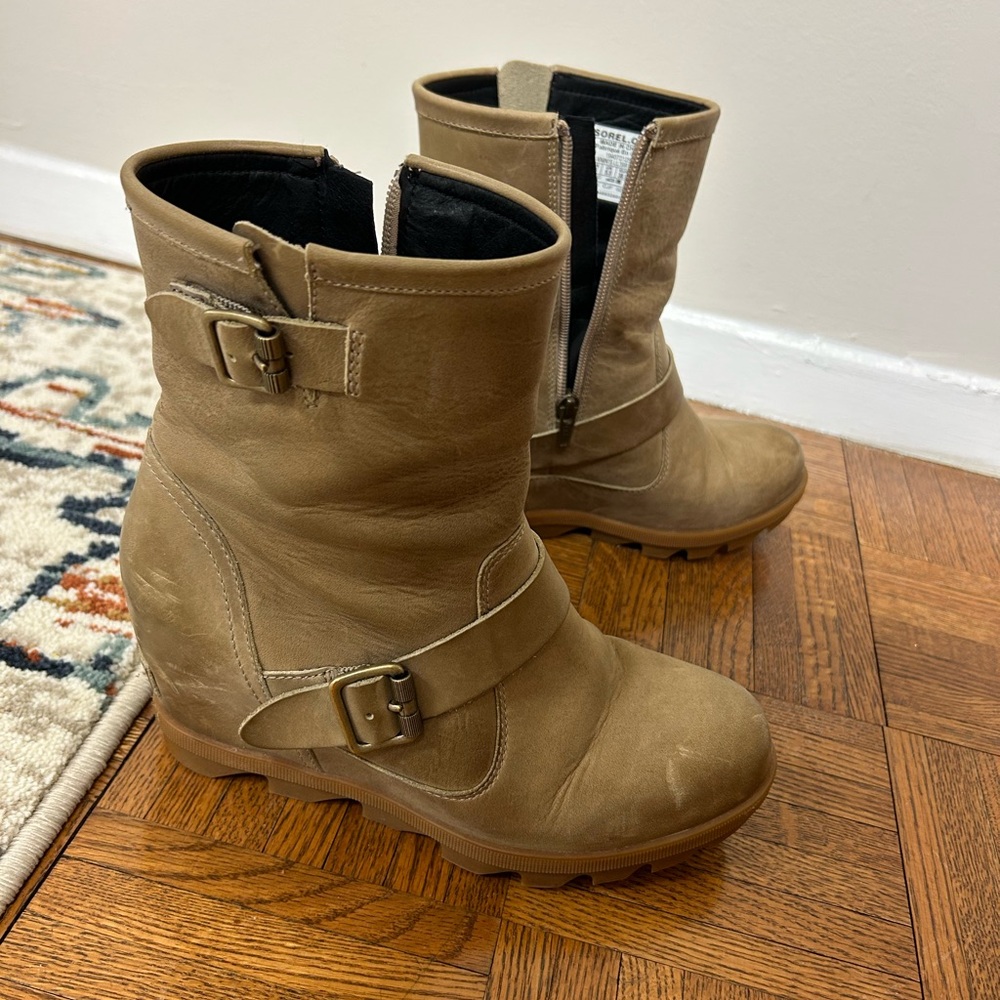 Gorgeous Sorel Women's Tan Leather Ankle Boots